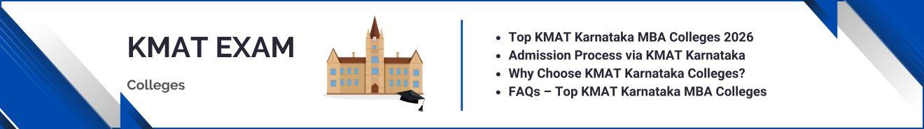 Top KMAT Karnataka MBA Exam Colleges