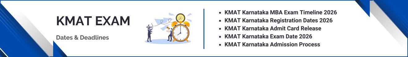 KMAT Karnataka MBA Exam Dates