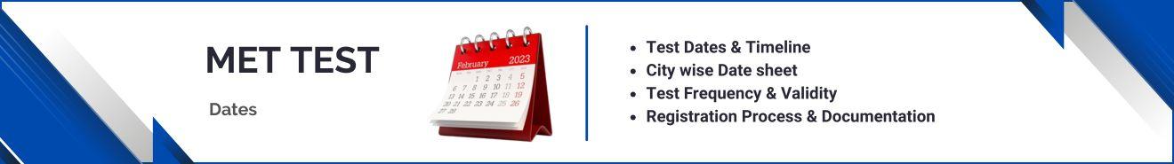 MET Test Dates