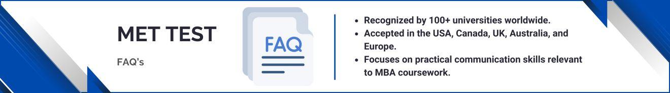 MET Test FAQs