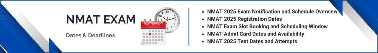 NMAT Exam Dates