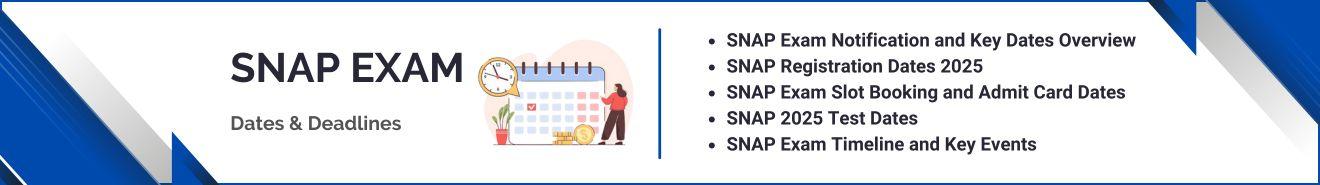 SNAP Exam Dates