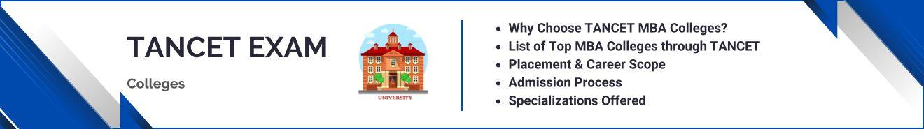 Top TANCET MBA Colleges