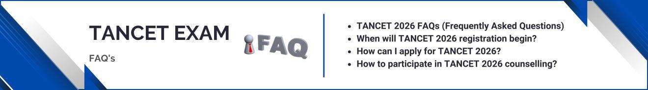 TANCET MBA Exam FAQ's