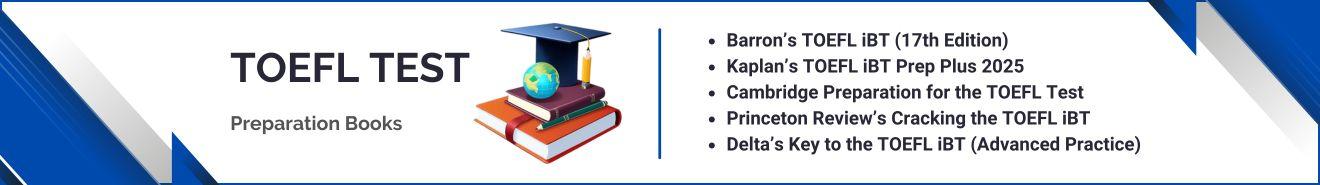 TOEFL Test Preparation Books